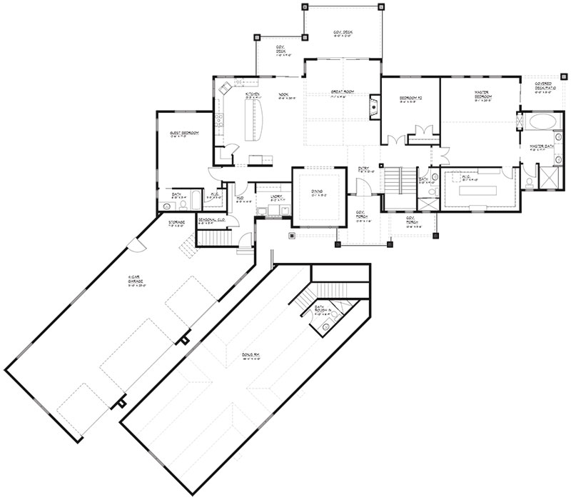 Sundance II Floorplan (Main Level)